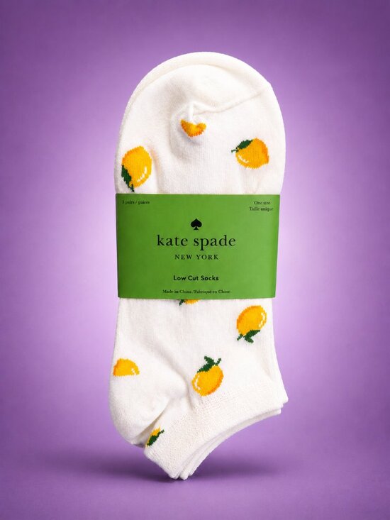 kate spade Accessories - KATE SPADE New York Lemon Print Low Cut Socks 3 Pair Pack NWT